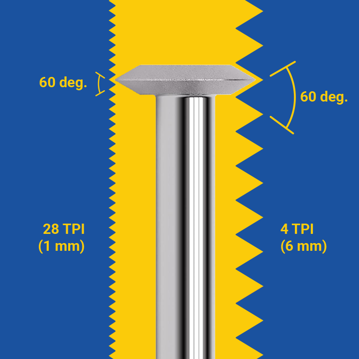 Rotary Thread File - RT2L; 4 Inches Long For Extra Reach