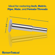 RT2 Pack of 3 Rotary Thread File Standard